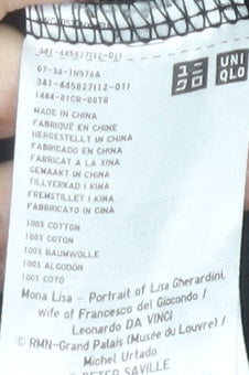 Uniqlo Men’s Black Art Graphic T-Shirt L Musée du Louvre Peter Saville