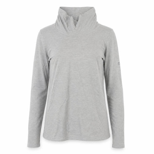 Craghoppers Women's Grey Roll Neck Long Sleeve Top UK 8