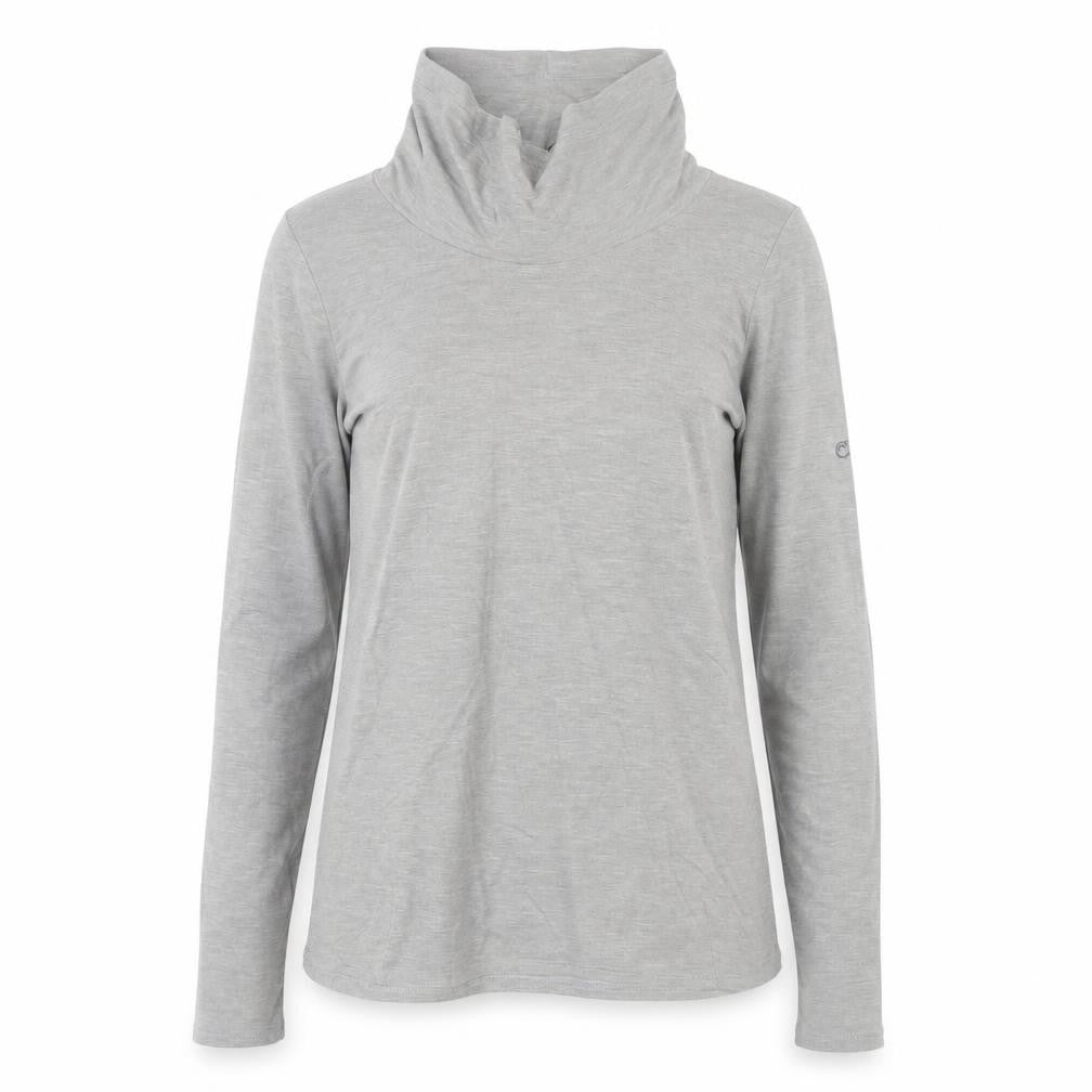 Craghoppers Women's Grey Roll Neck Long Sleeve Top UK 8