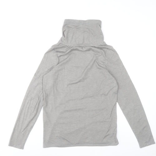 Craghoppers Women's Grey Roll Neck Long Sleeve Top UK 8