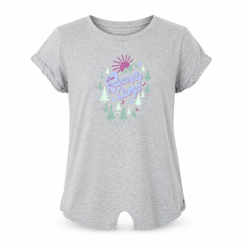 Hi Gear Girls Grey 13-14 Years Butterfly Camp Graphic Cotton T-Shirt