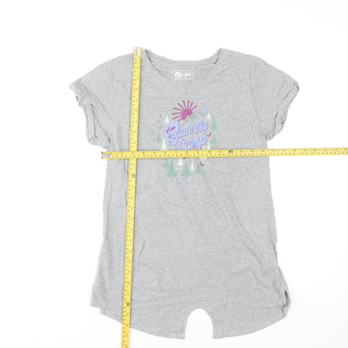 Hi Gear Girls Grey 13-14 Years Butterfly Camp Graphic Cotton T-Shirt