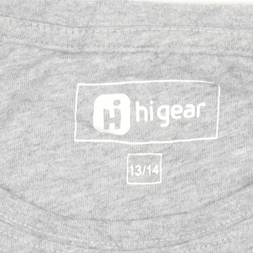 Hi Gear Girls Grey 13-14 Years Butterfly Camp Graphic Cotton T-Shirt