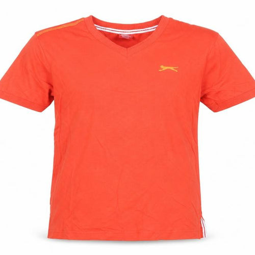 Slazenger Boys Red V-Neck Sports Cotton T-Shirt 9-10 Years