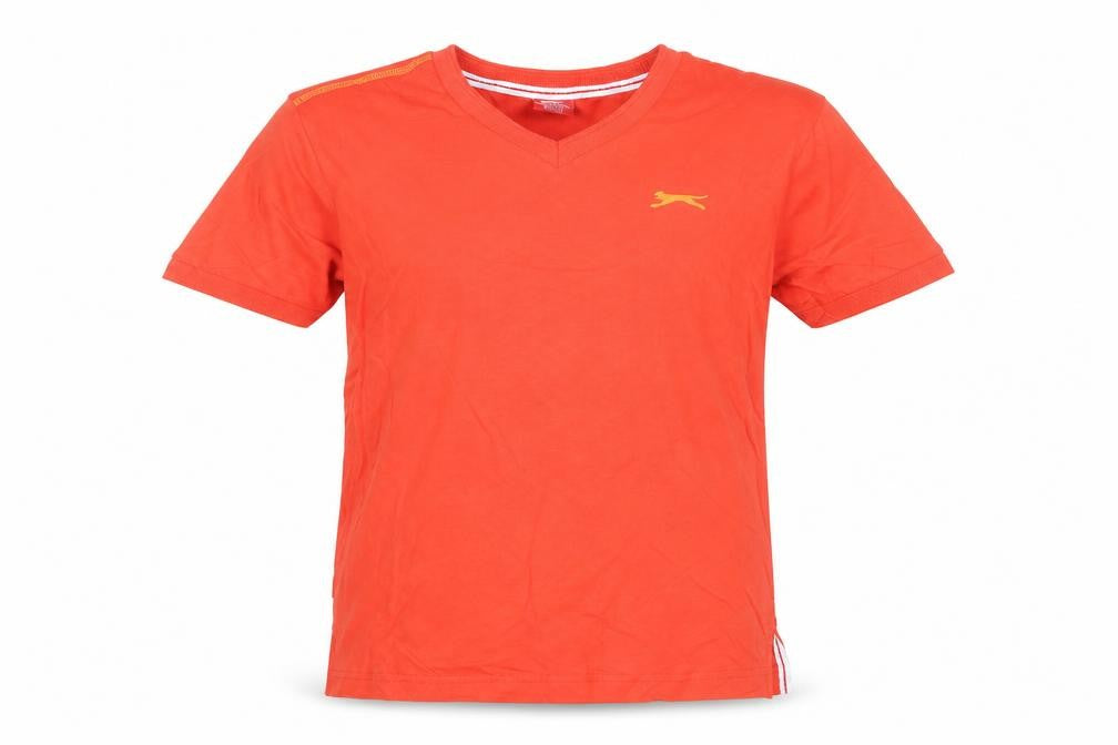 Slazenger Boys Red V-Neck Sports Cotton T-Shirt 9-10 Years