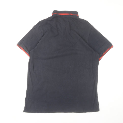 Ben Sherman Men's Blue Polo Shirt L Regular Fit Cotton