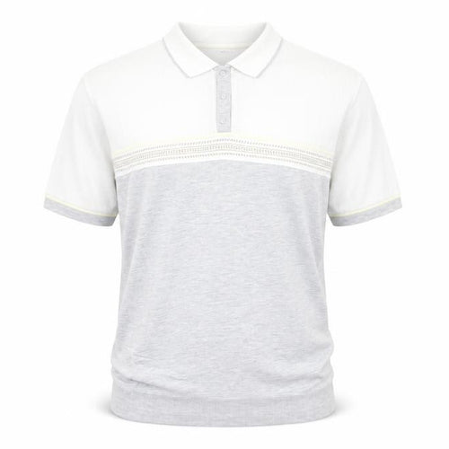 Blast Men's Grey Cotton Blend Short Sleeve Polo Shirt Size L