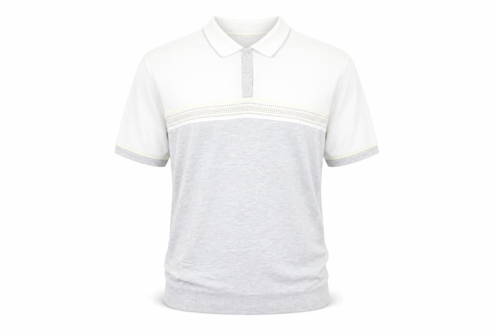 Blast Men's Grey Cotton Blend Short Sleeve Polo Shirt Size L