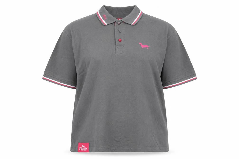 Stanley Unisex Grey Polo Shirt 2XL Collared Short Sleeve Casual Top