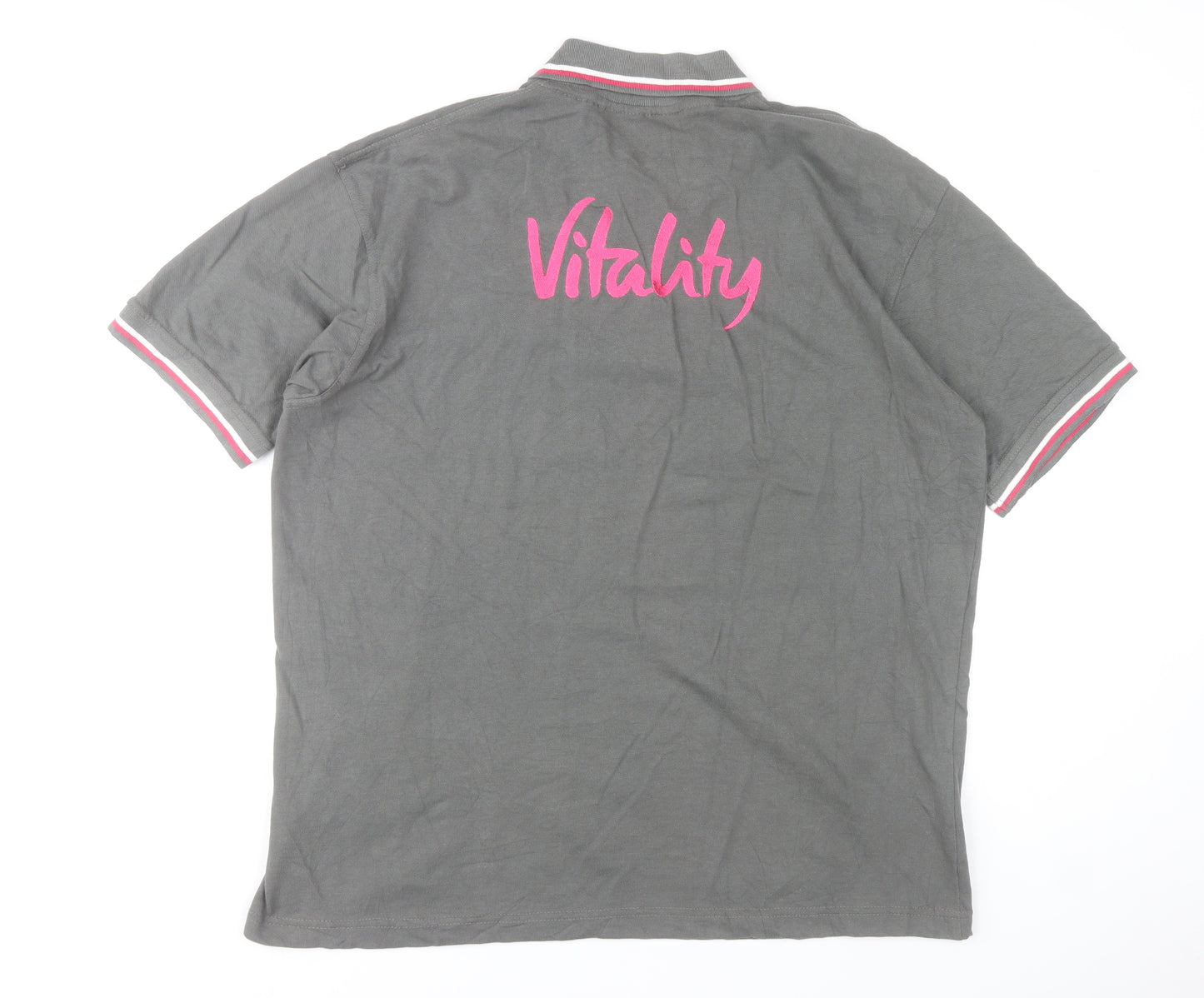 Stanley Unisex Grey Polo Shirt 2XL Collared Short Sleeve Casual Top