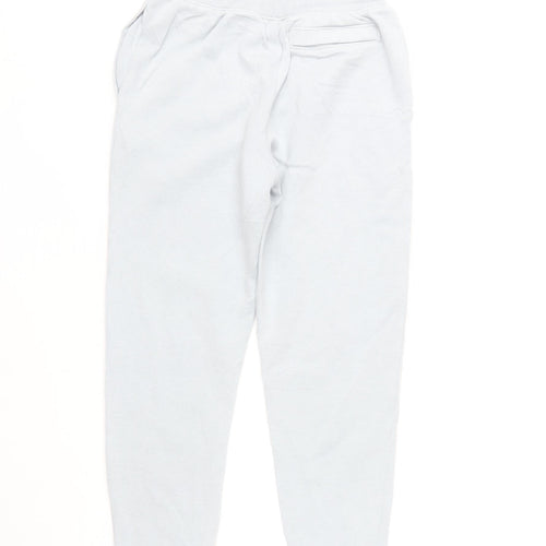 Under Armour Boys White Jogger Sweatpants M Comfortable Cotton Blend
