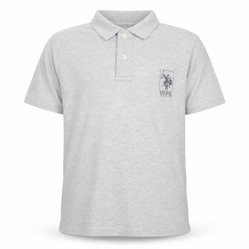 U.S. Polo Assn. Boys Grey Polo Shirt 15-16 Years Regular Fit Casual Top