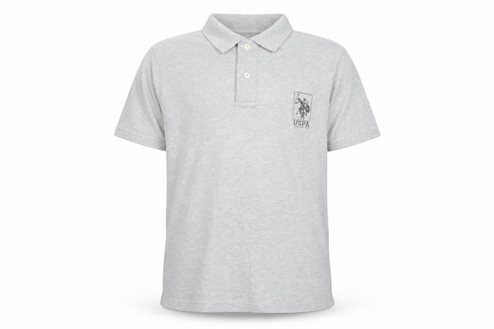 U.S. Polo Assn. Boys Grey Polo Shirt 15-16 Years Regular Fit Casual Top