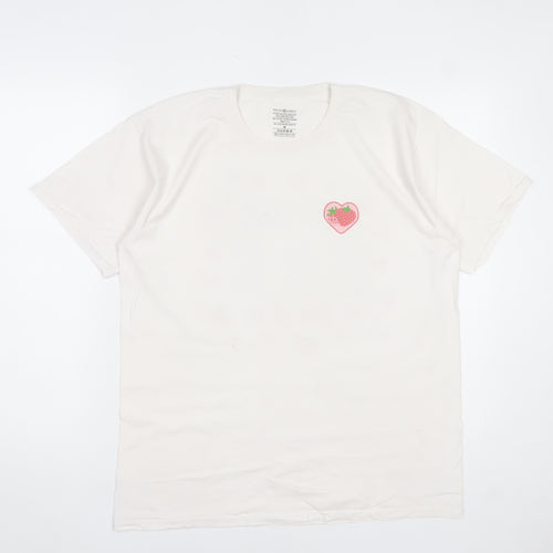 Daisy Street Women’s White Self Care Graphic T-Shirt Size 10 M