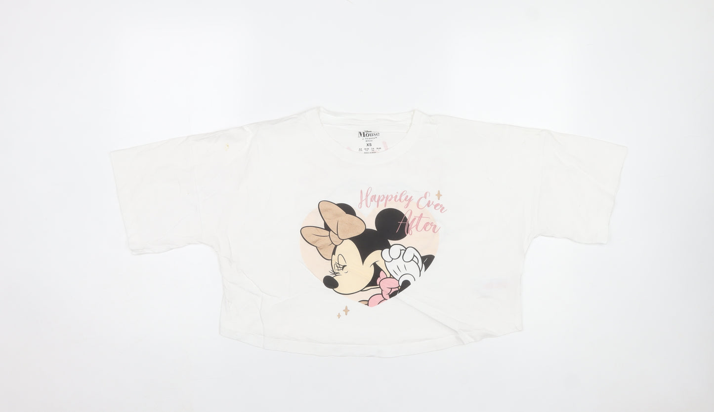 Primark Disney Minnie Mouse Bride To Be White Cotton Nightshirt XS