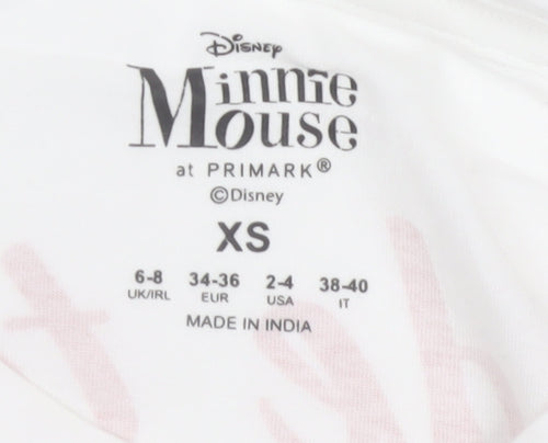 Primark Disney Minnie Mouse Bride To Be White Cotton Nightshirt XS