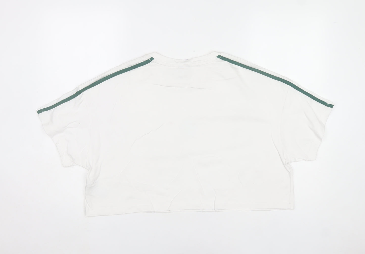Slazenger Womens White Cropped T-Shirt Size 14 Sports Style