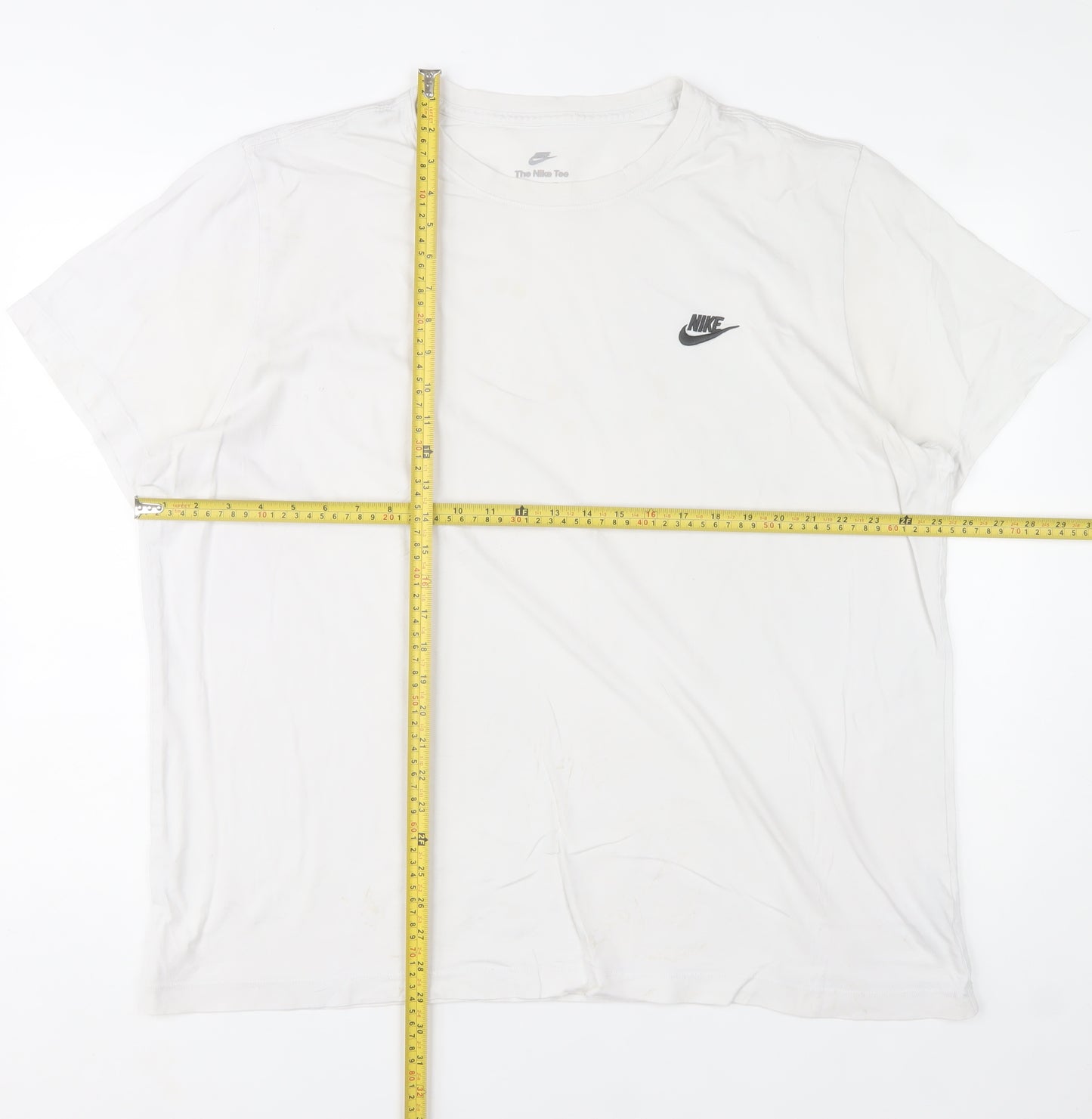 Nike Men's White Crew Neck Short Sleeve Classic Fit T-Shirt XL