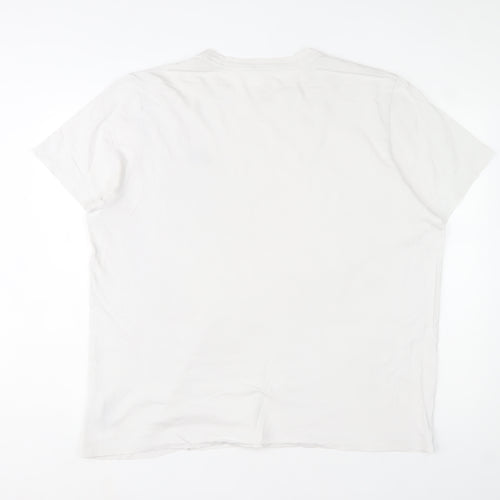 Nike Men's White Crew Neck Short Sleeve Classic Fit T-Shirt XL