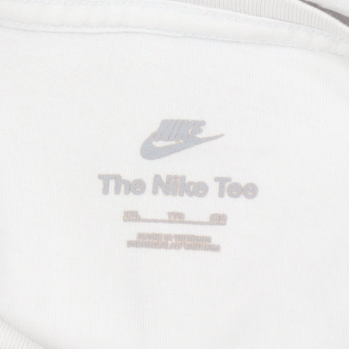 Nike Men's White Crew Neck Short Sleeve Classic Fit T-Shirt XL