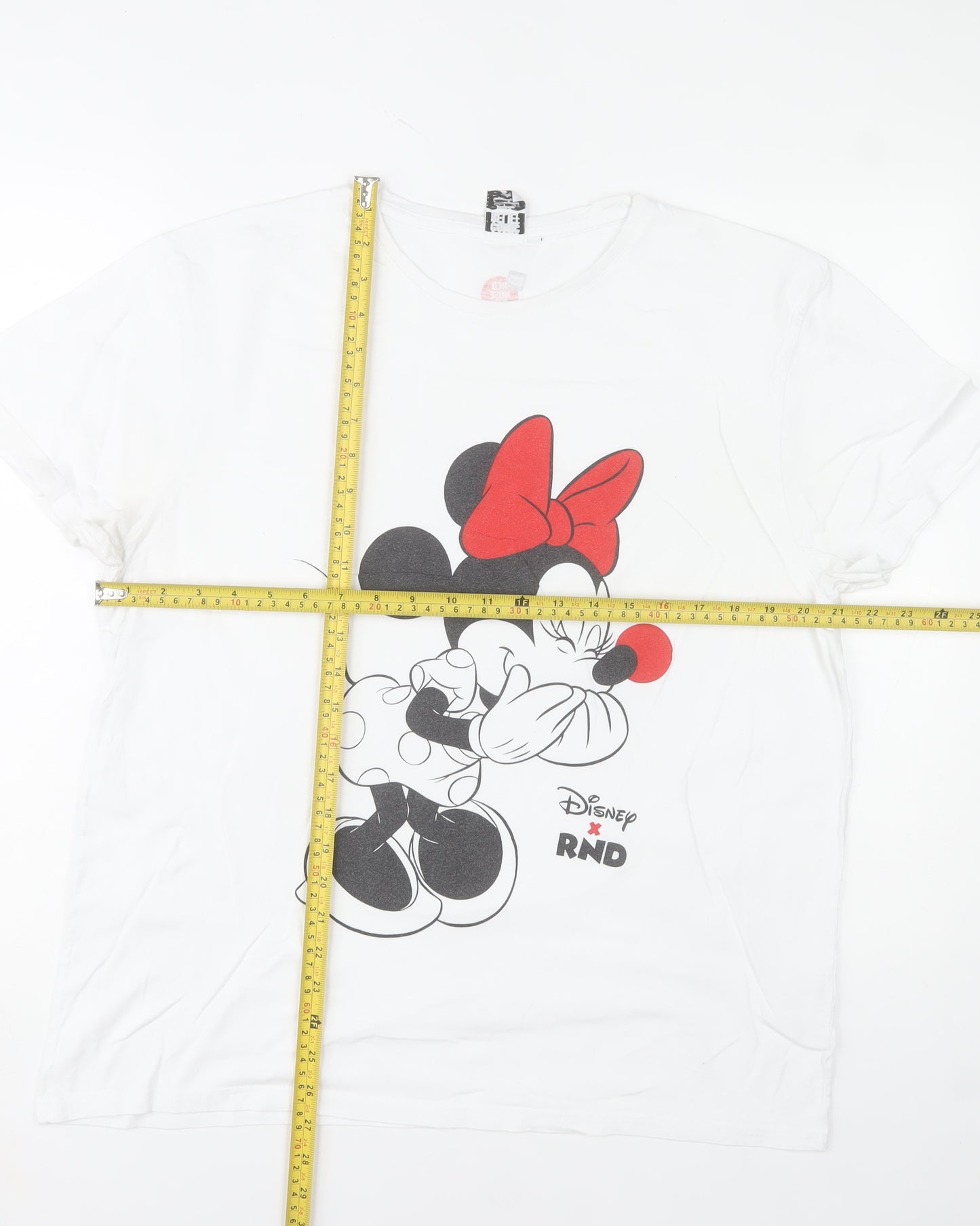 Comic Relief Women’s White Minnie Mouse Disney T-Shirt Size L