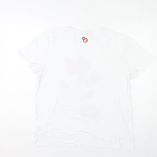 Comic Relief Women’s White Minnie Mouse Disney T-Shirt Size L