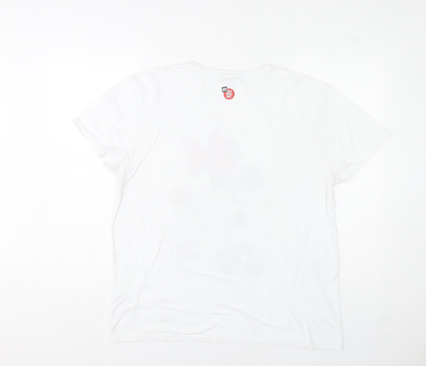 Comic Relief Women’s White Minnie Mouse Disney T-Shirt Size L