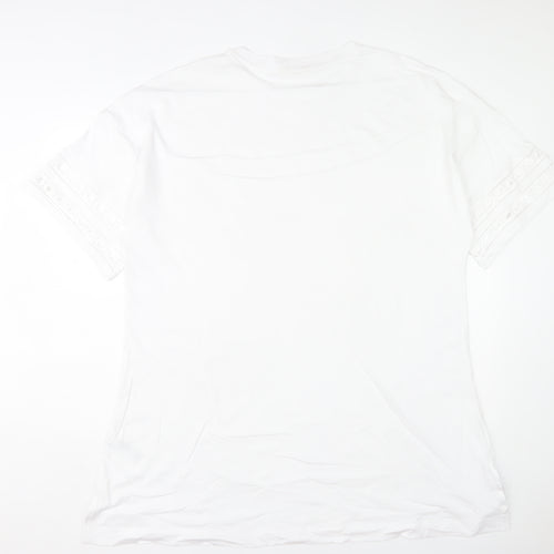Marks and Spencer Women’s White Cotton T-Shirt Nightshirt XL