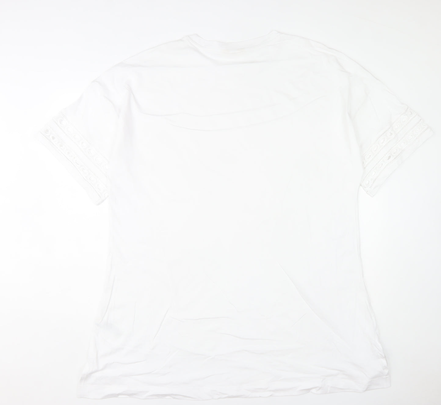Marks and Spencer Women’s White Cotton T-Shirt Nightshirt XL