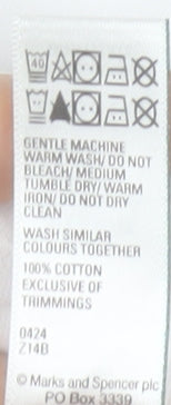 Marks and Spencer Women’s White Cotton T-Shirt Nightshirt XL