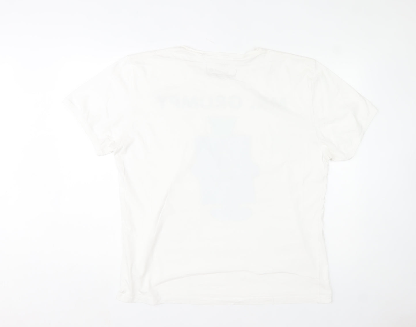 Next Men's White Mr. Grumpy Graphic T-Shirt XL Cotton Casual