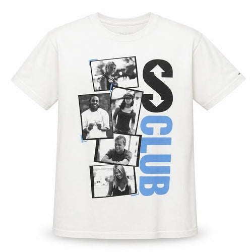 S Club Women's White L T-Shirt 2023 Tour Graphic Cotton Top