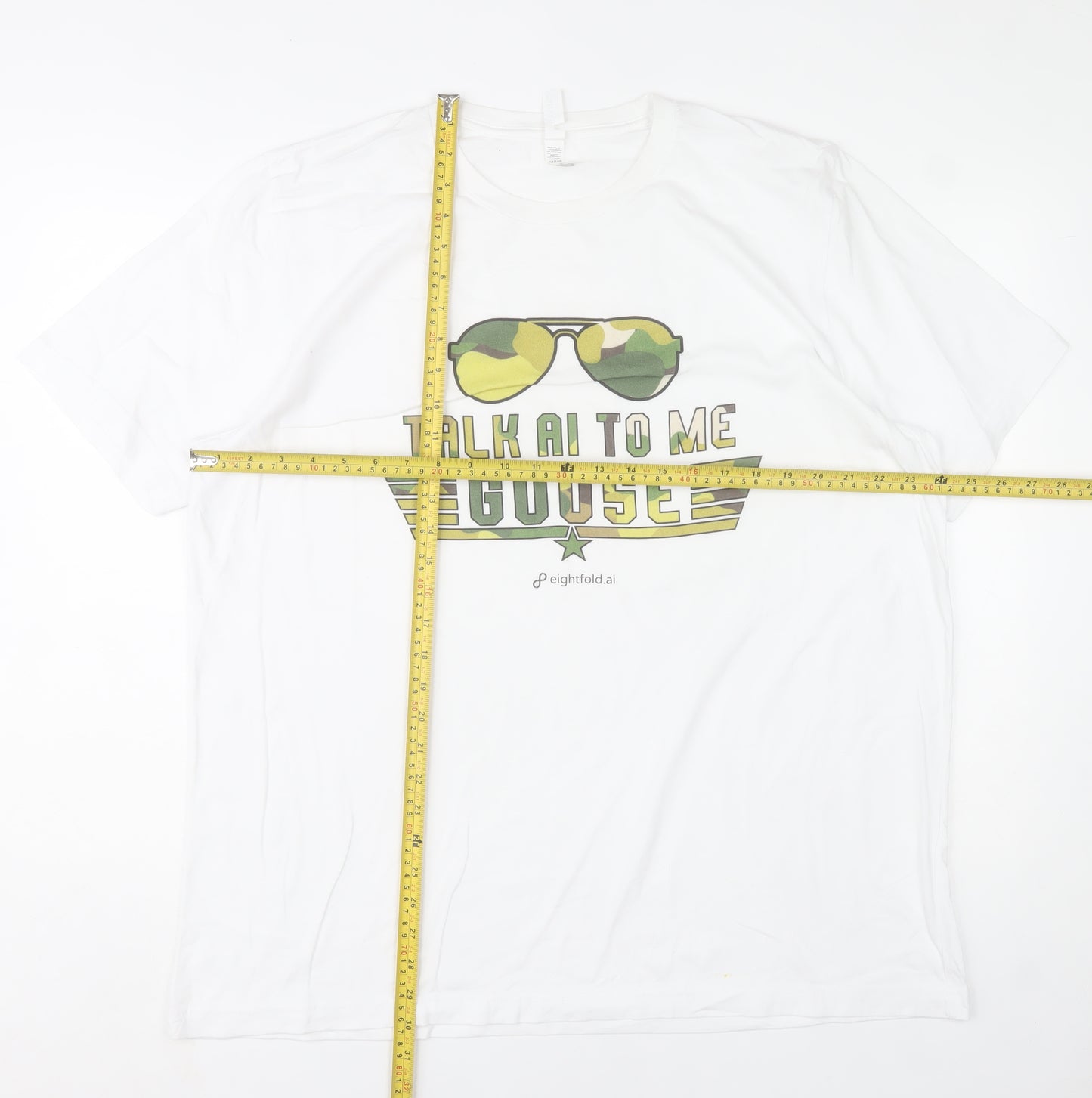 Bella + Canvas Men’s White 2XL Funny Graphic Cotton T-Shirt
