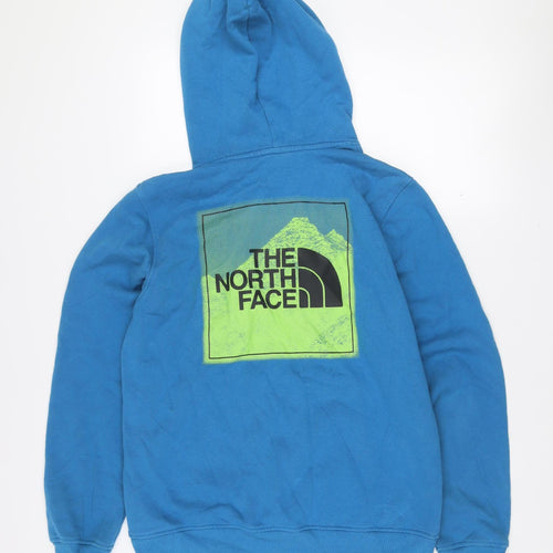 The North Face Men's Blue Pullover Logo Hoodie Size S