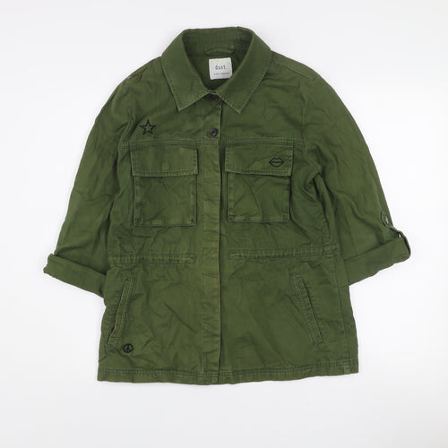 Dust Women’s Green Cotton Utility Button-Up Shirt Size M