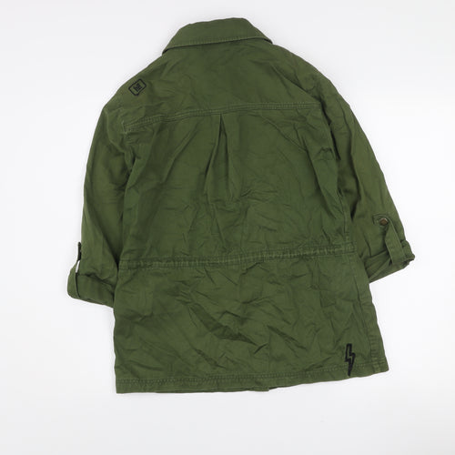 Dust Women’s Green Cotton Utility Button-Up Shirt Size M