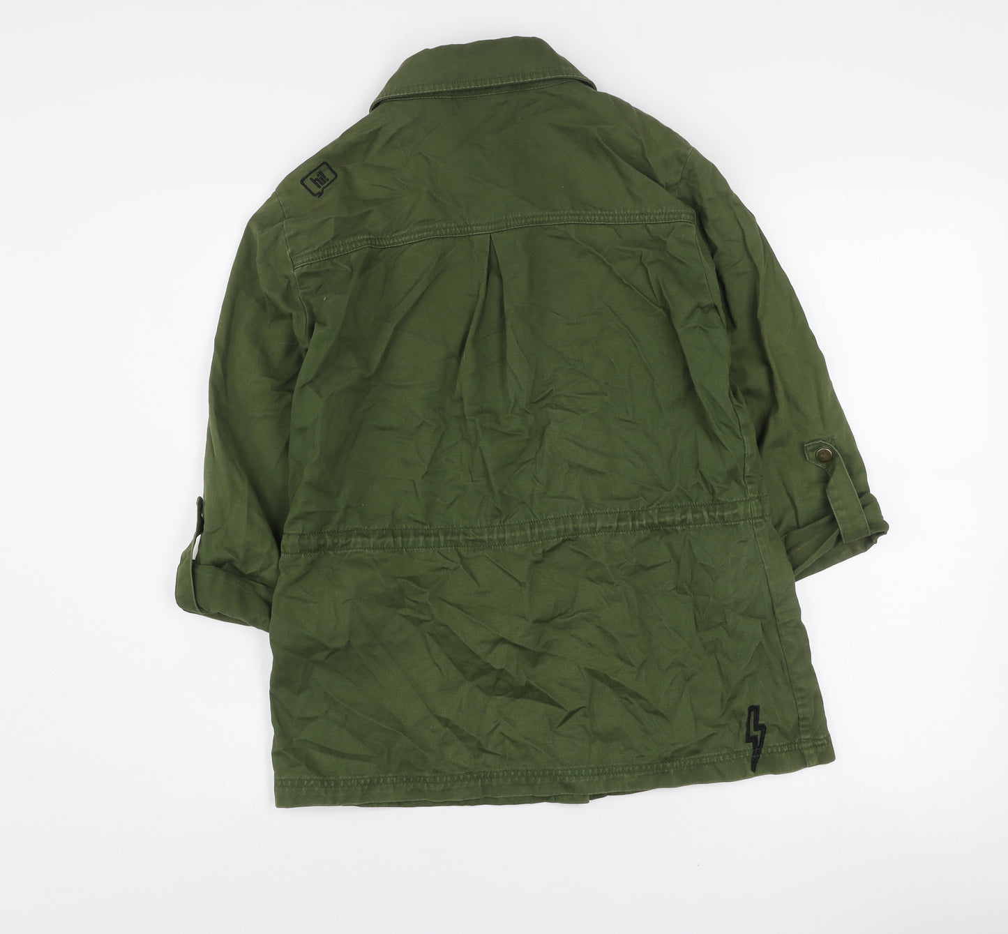 Dust Women’s Green Cotton Utility Button-Up Shirt Size M