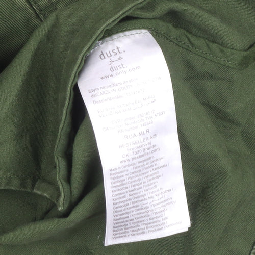Dust Women’s Green Cotton Utility Button-Up Shirt Size M