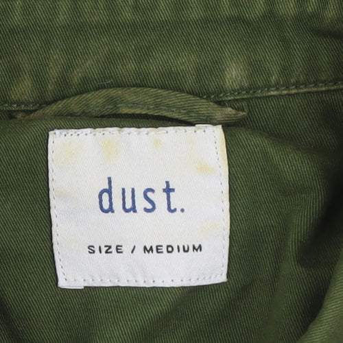 Dust Women’s Green Cotton Utility Button-Up Shirt Size M