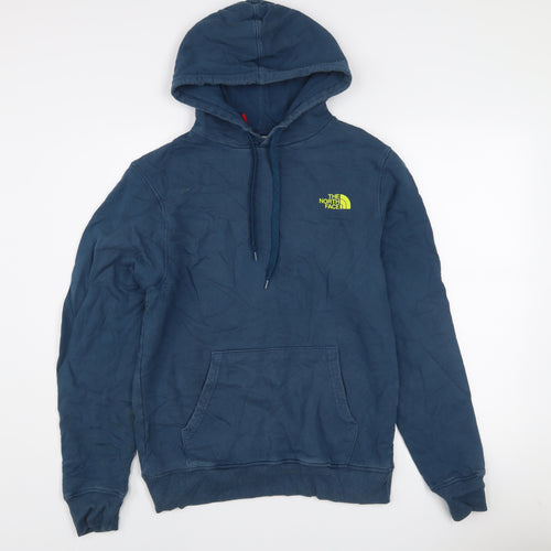 The North Face Men's Blue Pullover Hoodie Size S Graphic Outdoor