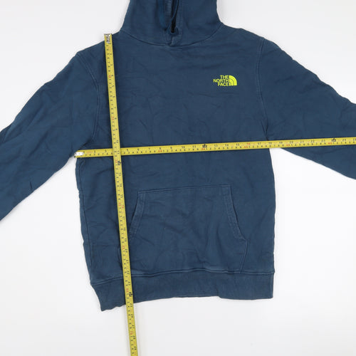 The North Face Men's Blue Pullover Hoodie Size S Graphic Outdoor
