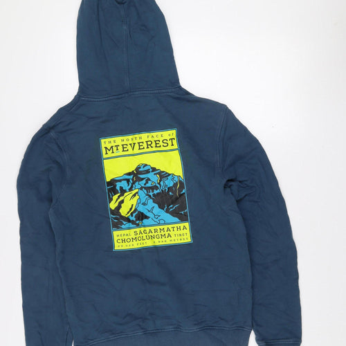 The North Face Men's Blue Pullover Hoodie Size S Graphic Outdoor