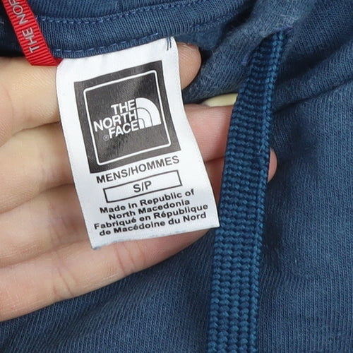 The North Face Men's Blue Pullover Hoodie Size S Graphic Outdoor