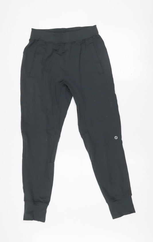 Gym+Coffee Men's Black Athletic Jogger Trousers Size S