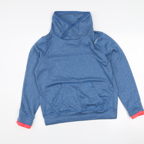 Reebok Women's Blue Medium Pullover Sweatshirt with Cowl Neck