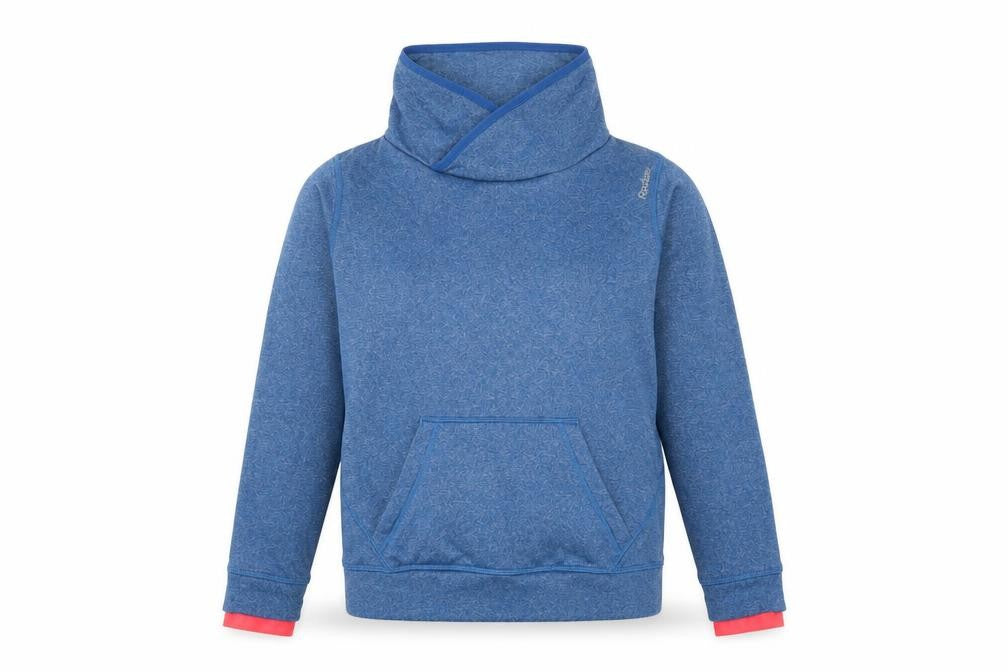 Reebok Women's Blue Medium Pullover Sweatshirt with Cowl Neck