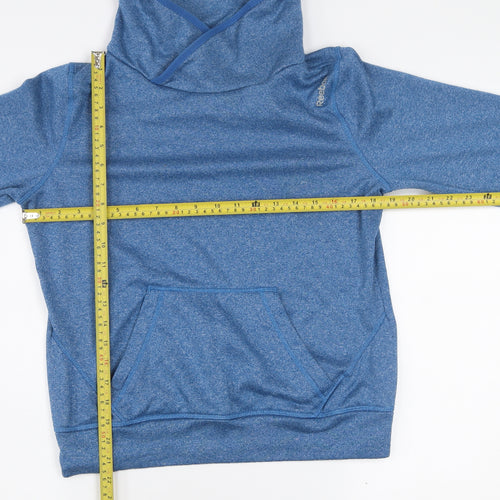 Reebok Women's Blue Medium Pullover Sweatshirt with Cowl Neck