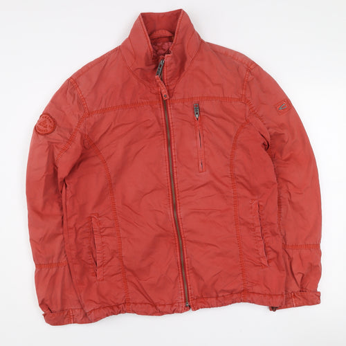 Camel Active Men's Red Cotton Lightweight Full Zip Jacket Size 48