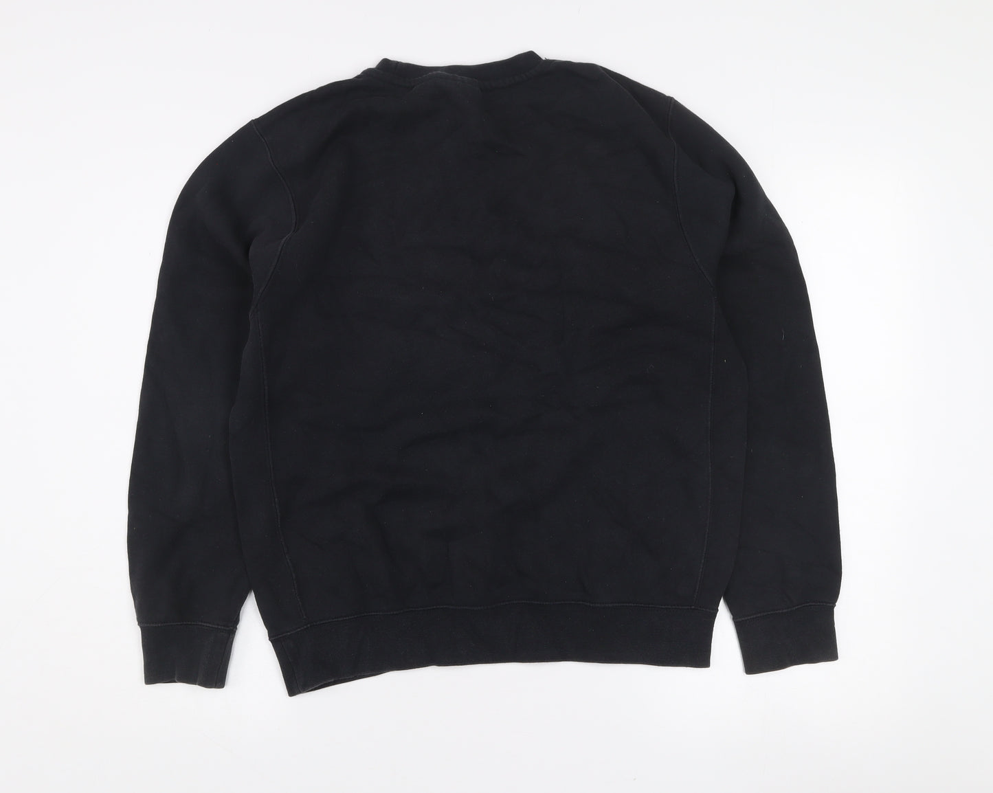 Nike Women's Black Small Pullover Sweatshirt Crew Neck Cotton Blend