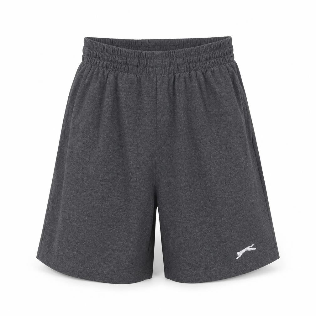 Slazenger Men's Grey Athletic Shorts S Elastic Waist Gym Training